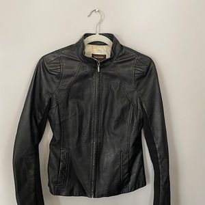DANIER LEATHER JACKET - black zip up